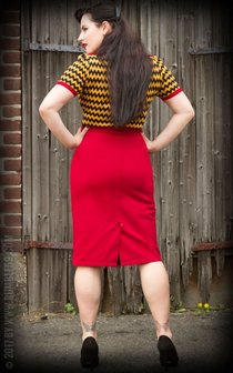 Perfect Pencil Skirt - red
