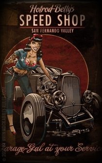 Poster - Hotrod Betty's Speed Shop