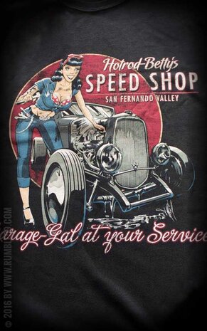 T-Shirt Hotrod Betty's Speed Shop