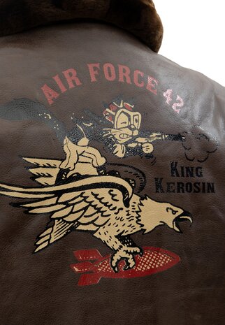 LEATHER AVIATOR JACKET »AIR FORCE 42«