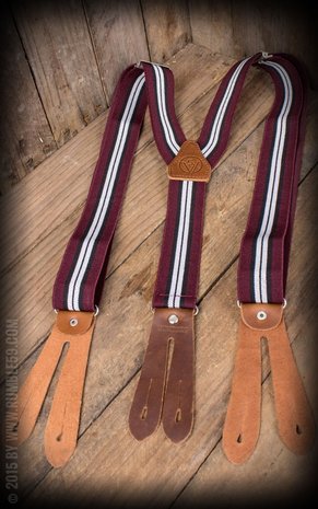 Suspenders Colour combination bordeaux