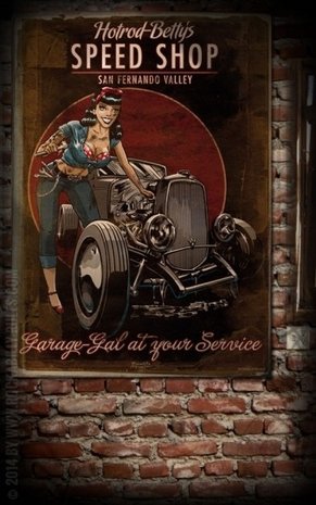 Poster - Hotrod Betty's Speed Shop