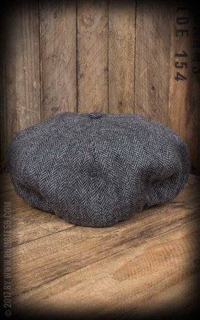 Slugger Cap - Herringbone grey/black
