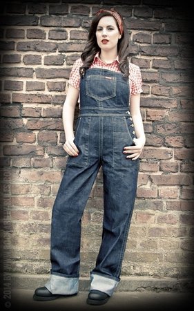 Ladies Denim Dungarees | Playsuit