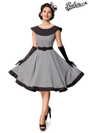 Belsira Houndstooth Swingdress