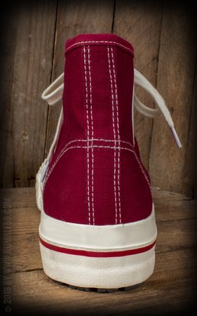 Burn out Sneakers Bordeaux Rood