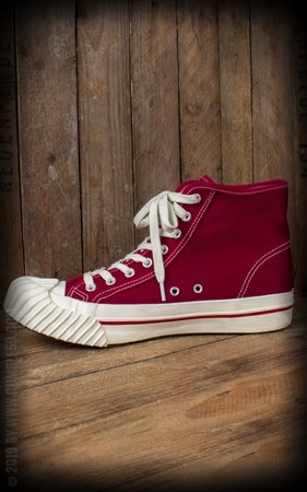 Burn out Sneakers Bordeaux Rood