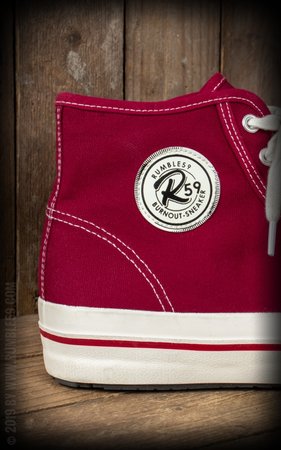 Burn out Sneakers Bordeaux Rood
