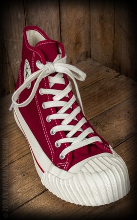 Burn out Sneakers Bordeaux Rood