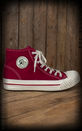 Burn out Sneakers Bordeaux Rood