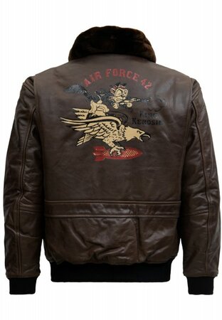 LEATHER AVIATOR JACKET »AIR FORCE 42«