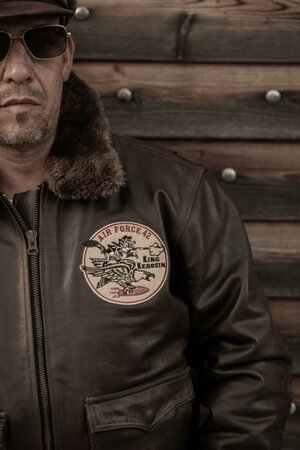 LEATHER AVIATOR JACKET »AIR FORCE 42«