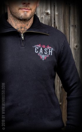 Racing Sweater Man in Black