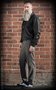Vintage Slim Fit Pants Pasadena - Herringbone grey/black