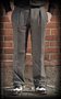 Vintage Slim Fit Pants Pasadena - Herringbone grey/black